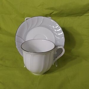 MIKASA FINE CHINA L9713 PRELUDE TEA CUP &‎ SAUCER